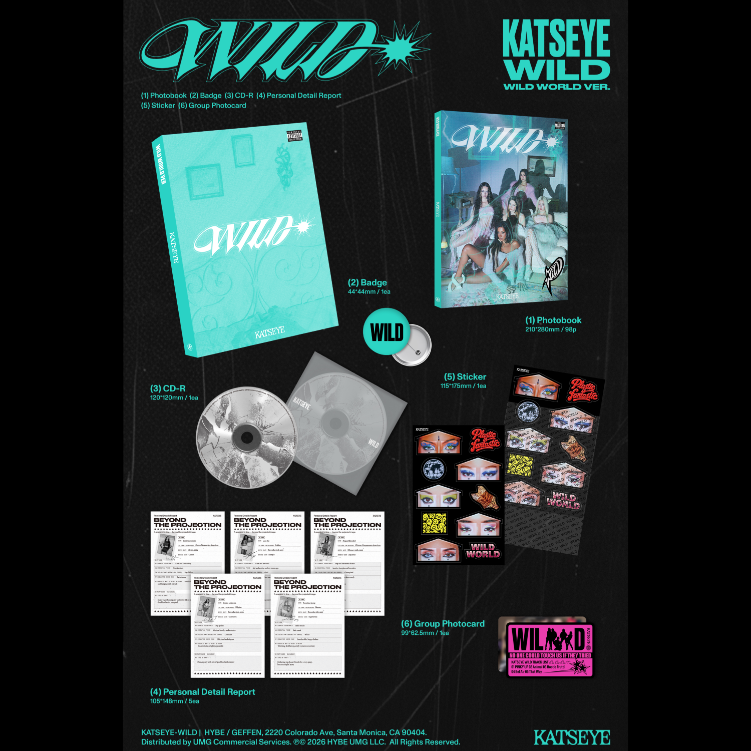 KATSEYE - WILD - Wild world ver. - Official Store Exclusive CD BOXSET