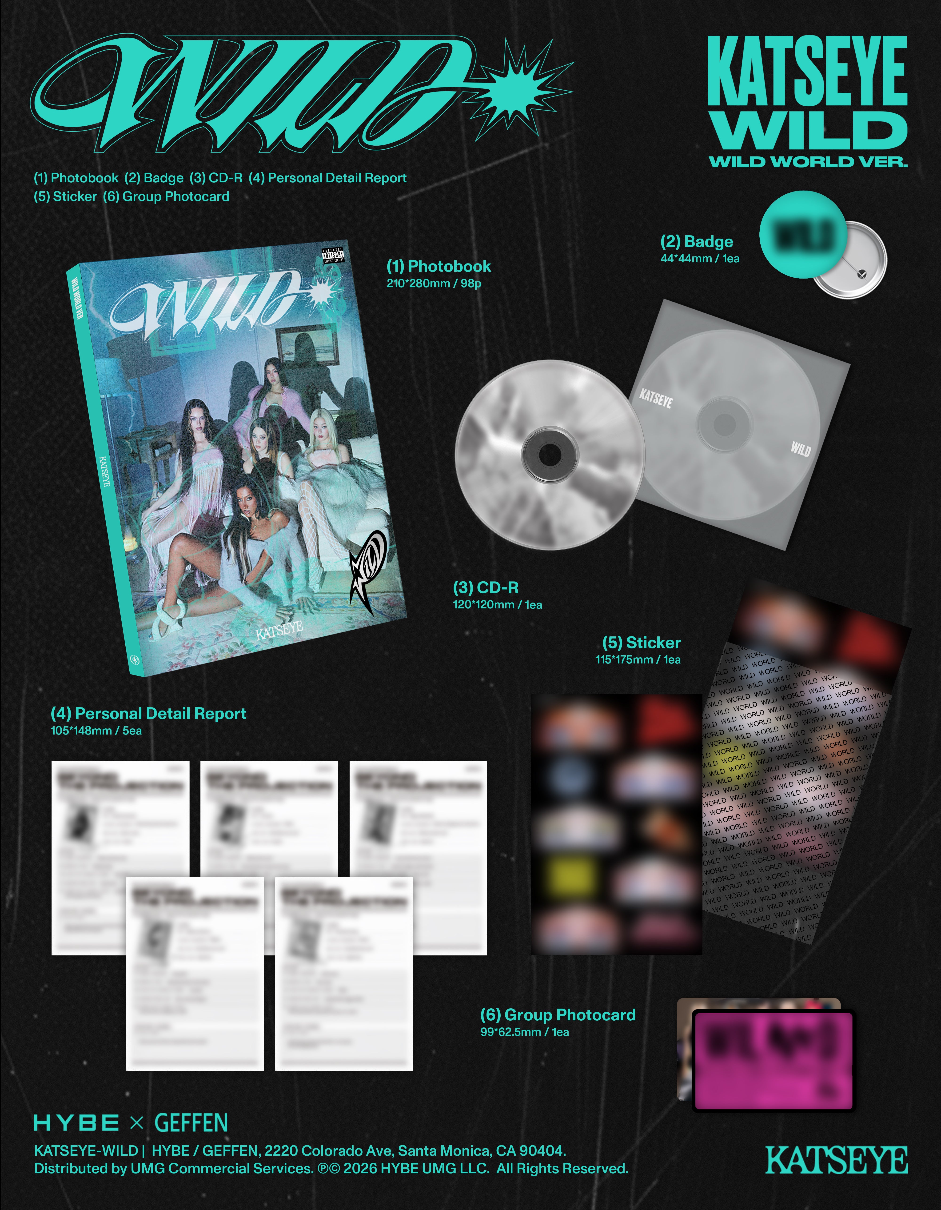 KATSEYE - WILD CD (Wild World ver.)