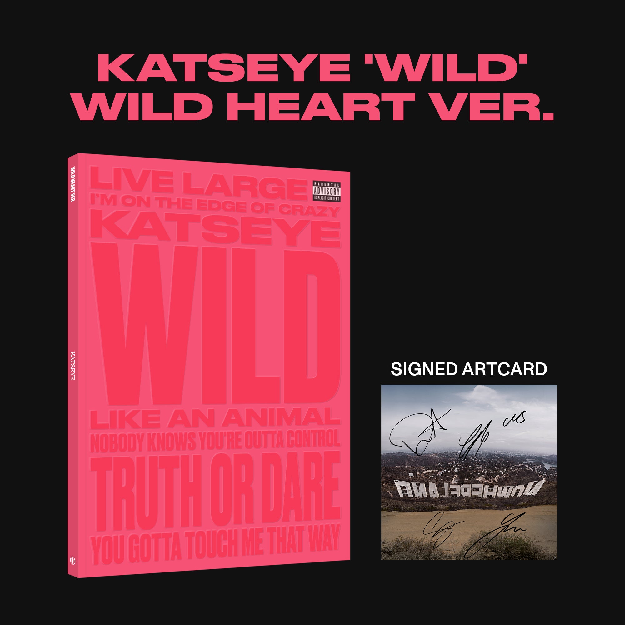 WILD - Wild heart ver. CD + Signed Art Card