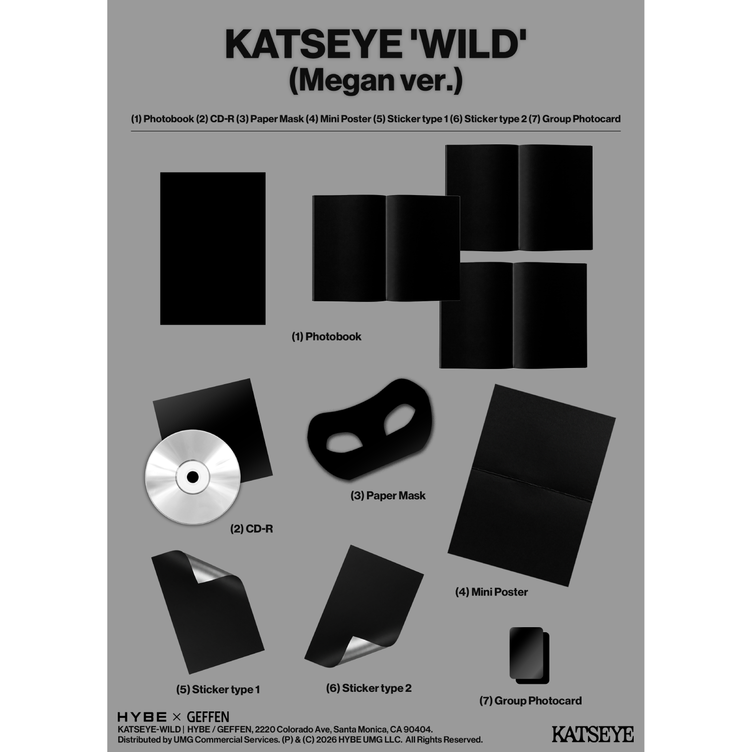 KATSEYE - WILD CD (Megan ver.)