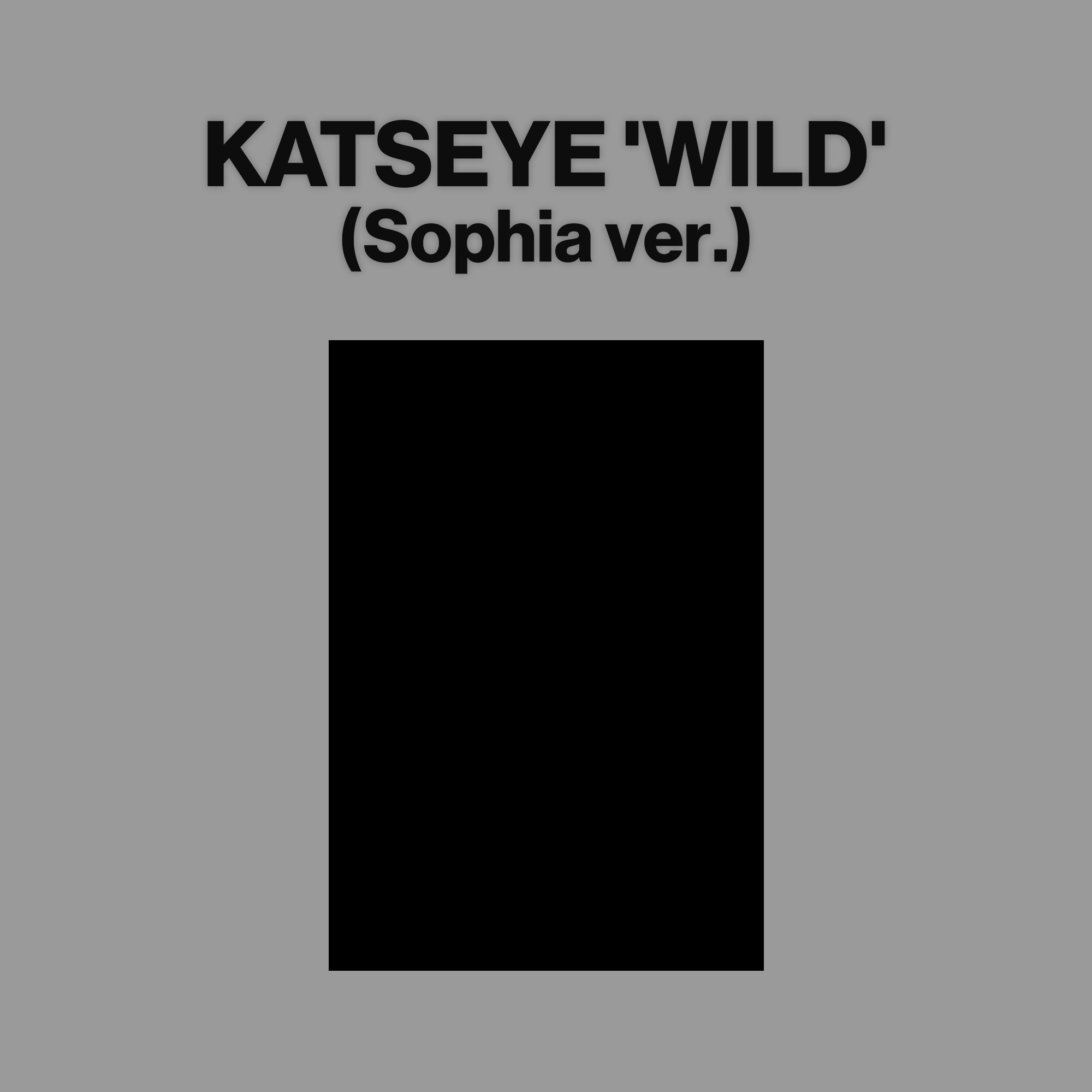 KATSEYE - WILD CD (Sophia ver.)