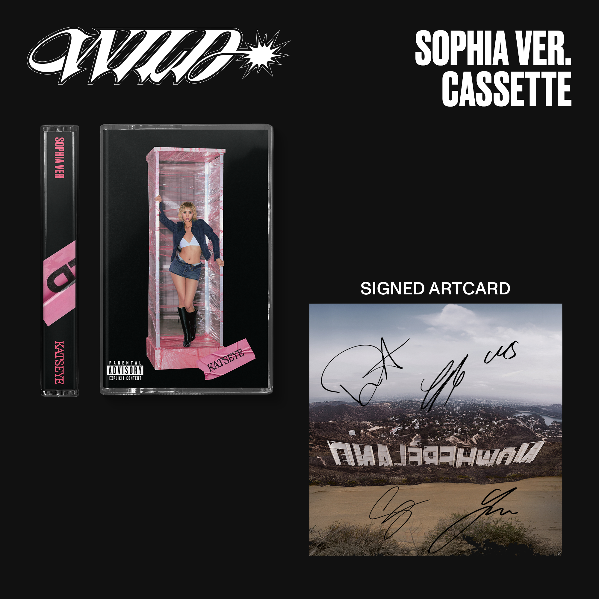WILD (Sophia ver. UK Exclusive Cassette) + Signed Art Card