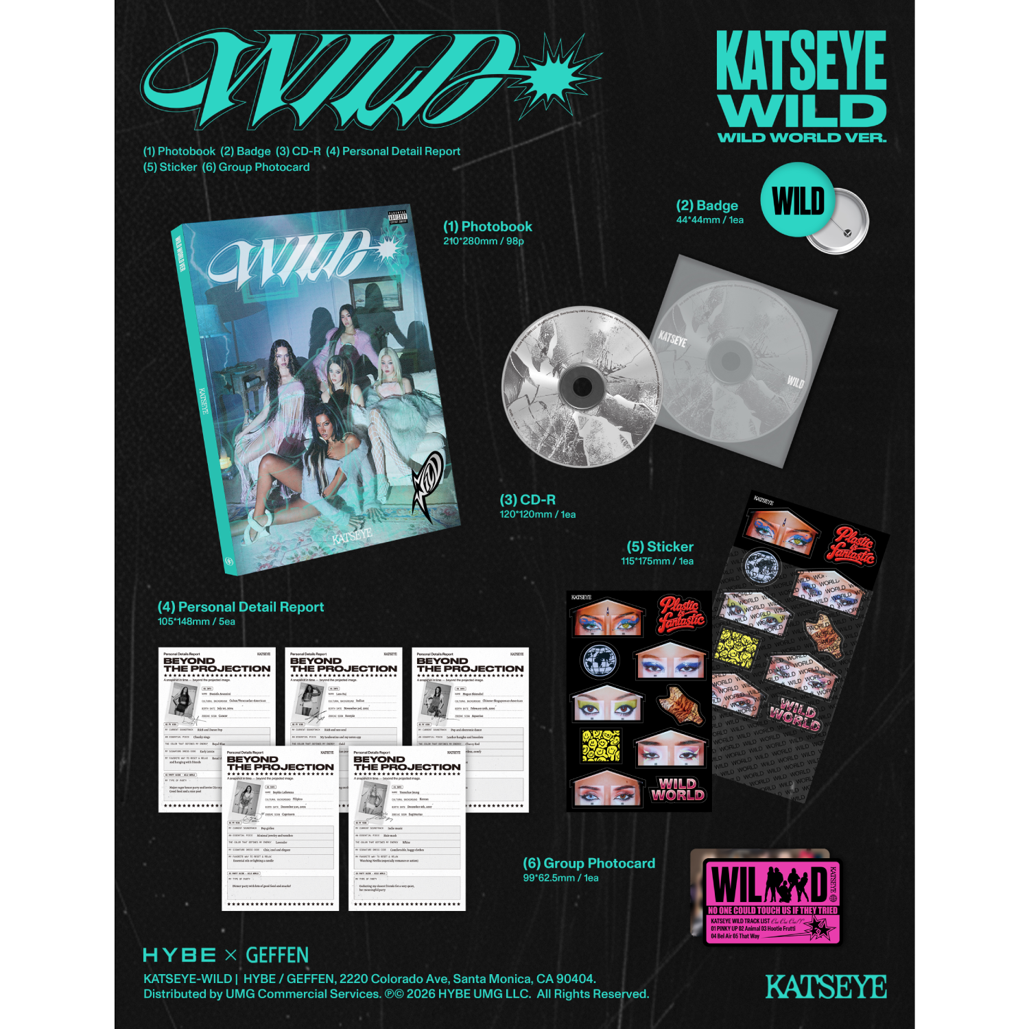KATSEYE - WILD - Wild world ver. CD