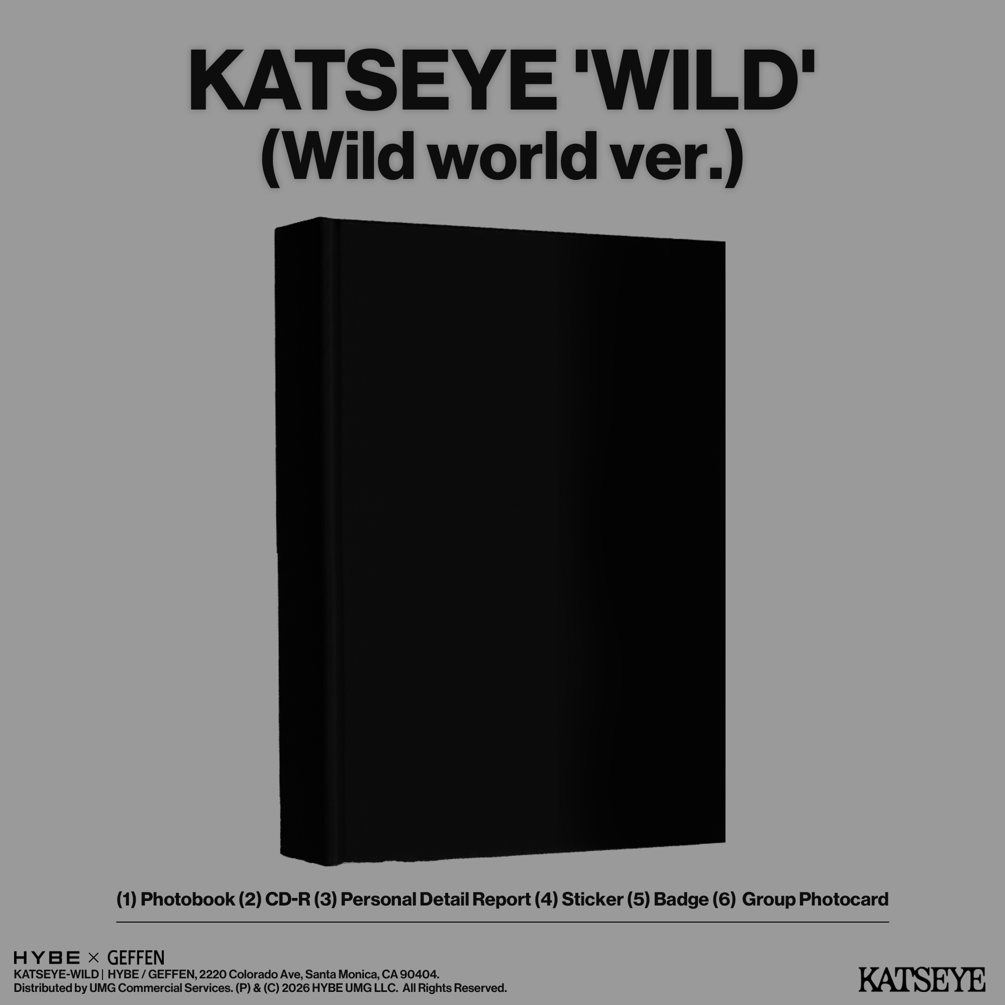 KATSEYE - WILD CD (Wild World ver.) - Official Store Exclusive