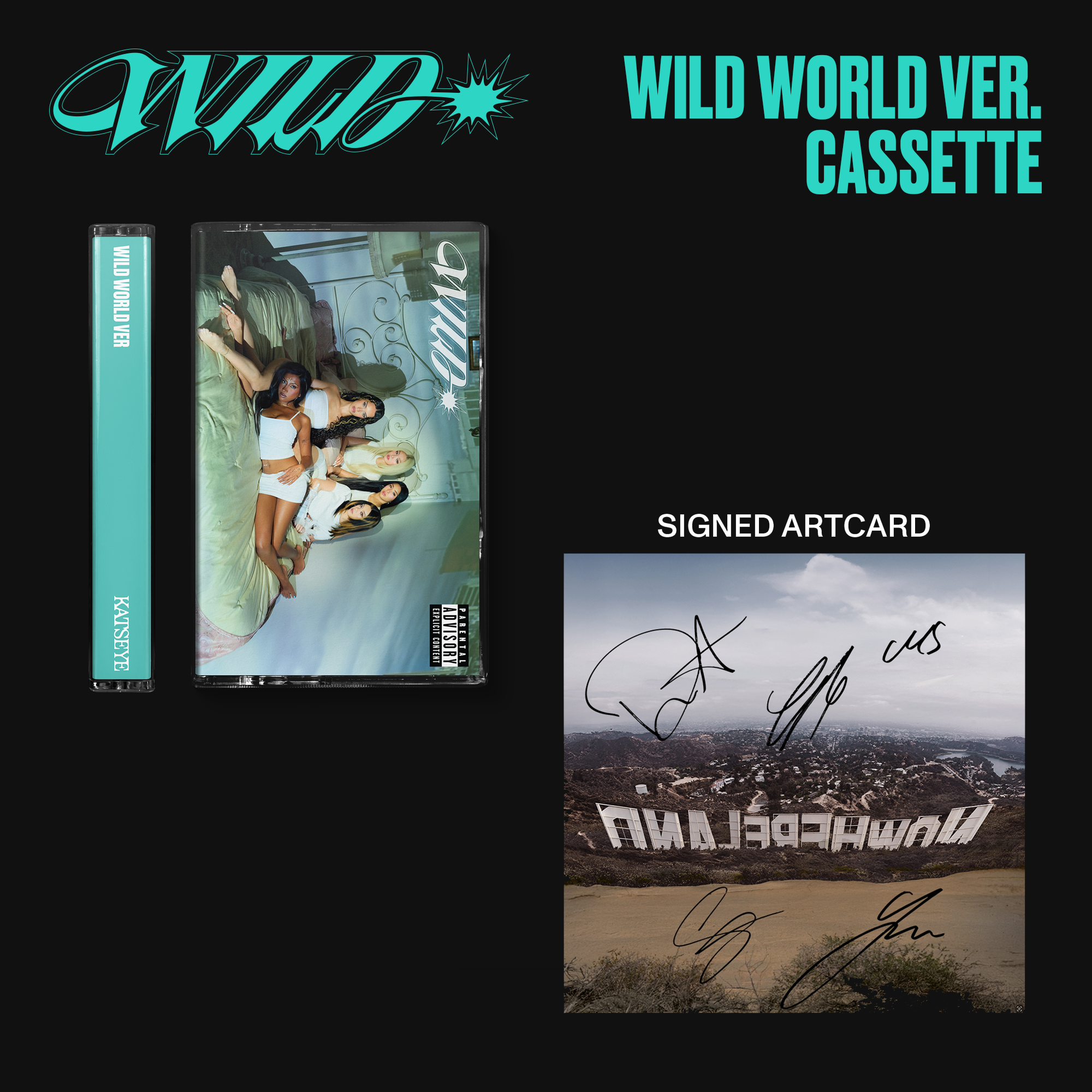 WILD (Wild World ver. UK Exclusive Cassette) + Signed Art Card